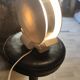 Lampe lithophanie en biscuit et stuc style arts décoratifs