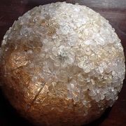 Murano gold glass ceiling light with more than 100 Barovier & Toso flowers