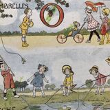 3 placards cartonnés 1920 alphabet des vacances ed bernard carant, dessins de la neziere, de a à z