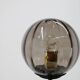 1980s Brass and Glass Floor Lamp, Restored