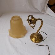 Brass wall light
