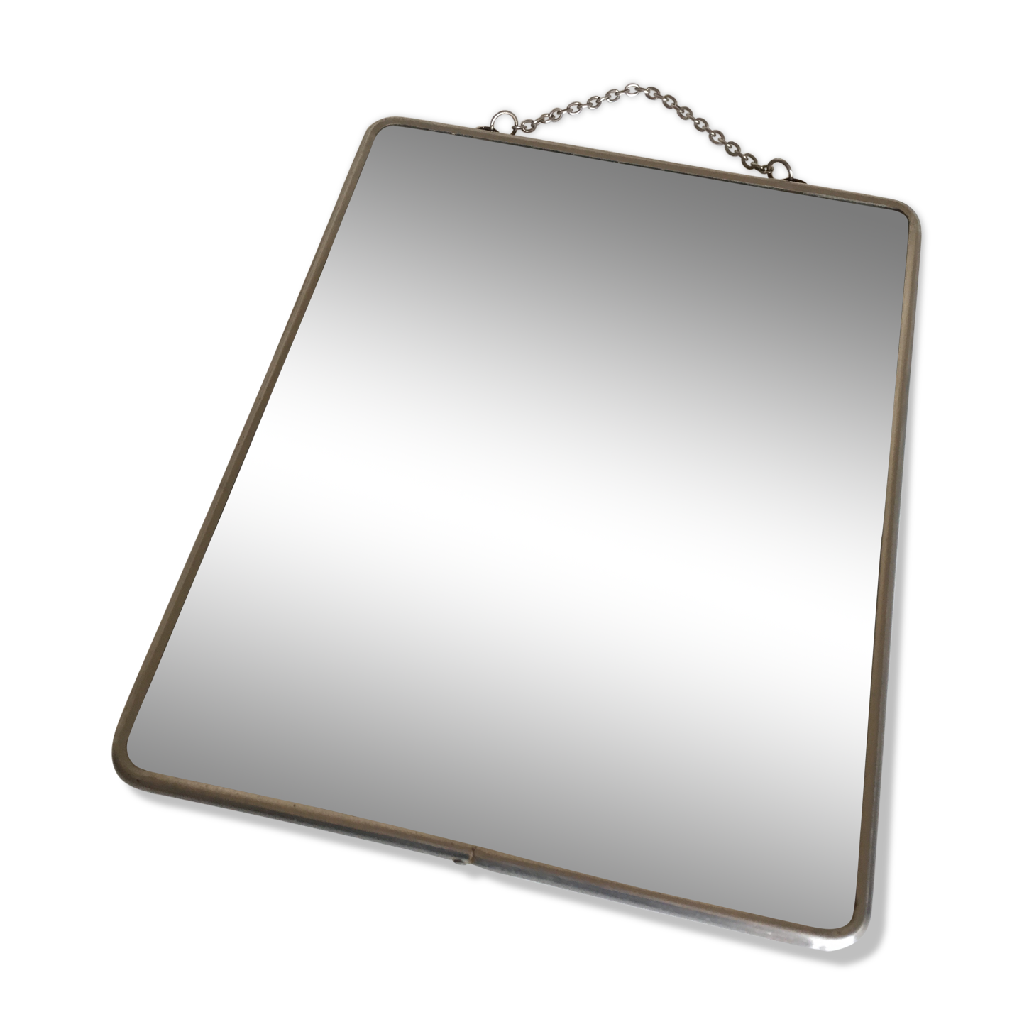 Miroir de barbier à suspendre 60 bordé chrome 30,5x24,5cm