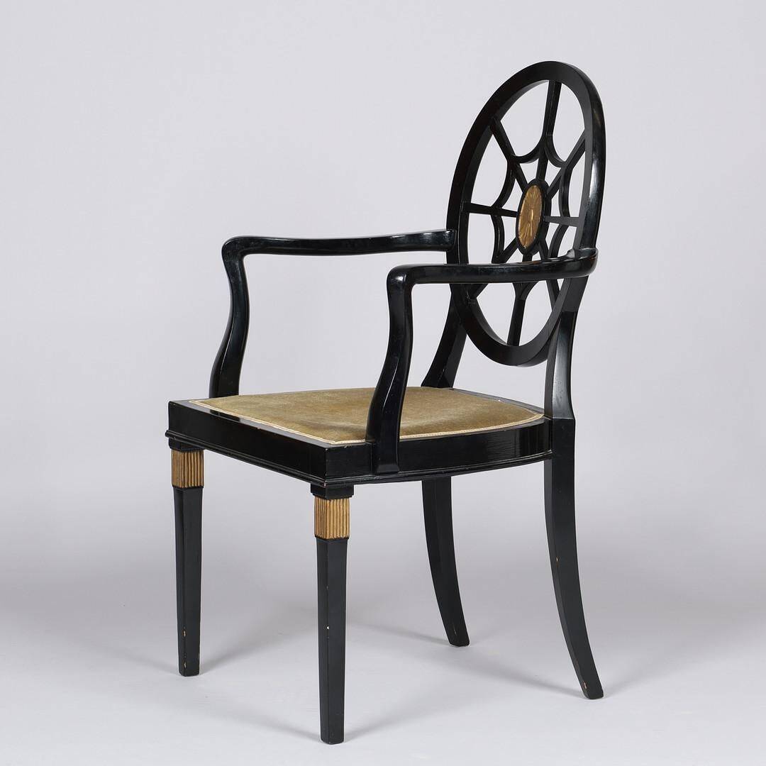 Spiderback chair, similar to a design by Edwin Lutyens, 1930s/40s.