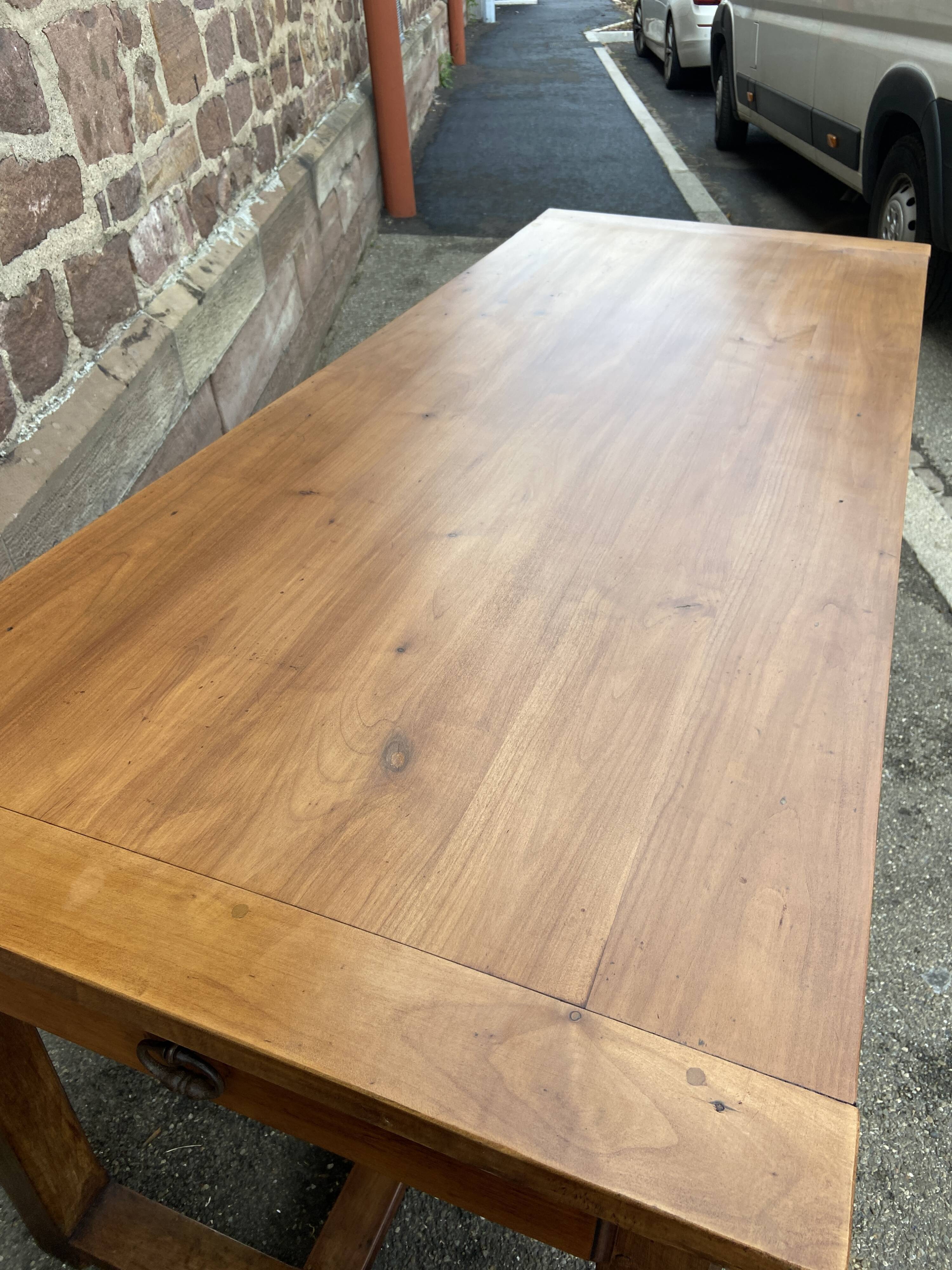 Cherry farmhouse table