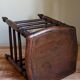 Stool in turned solid wood