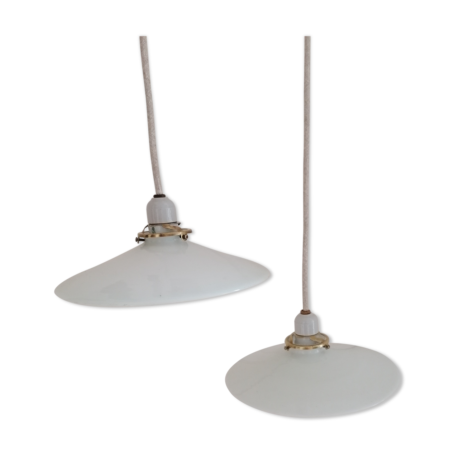 Opaline hanging lamps