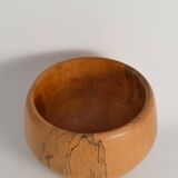 Mid-century Modern Hand-carved Wood Bowl, James Eriksson, Tasserud Sweden 1970s