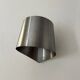 Pair of vintage wall lights, brushed metal, France 1970