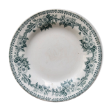 Antique ironstone plate from Saint-Amand – Guadeloupe model