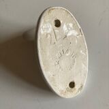 White ceramic bathroom hook 1960s