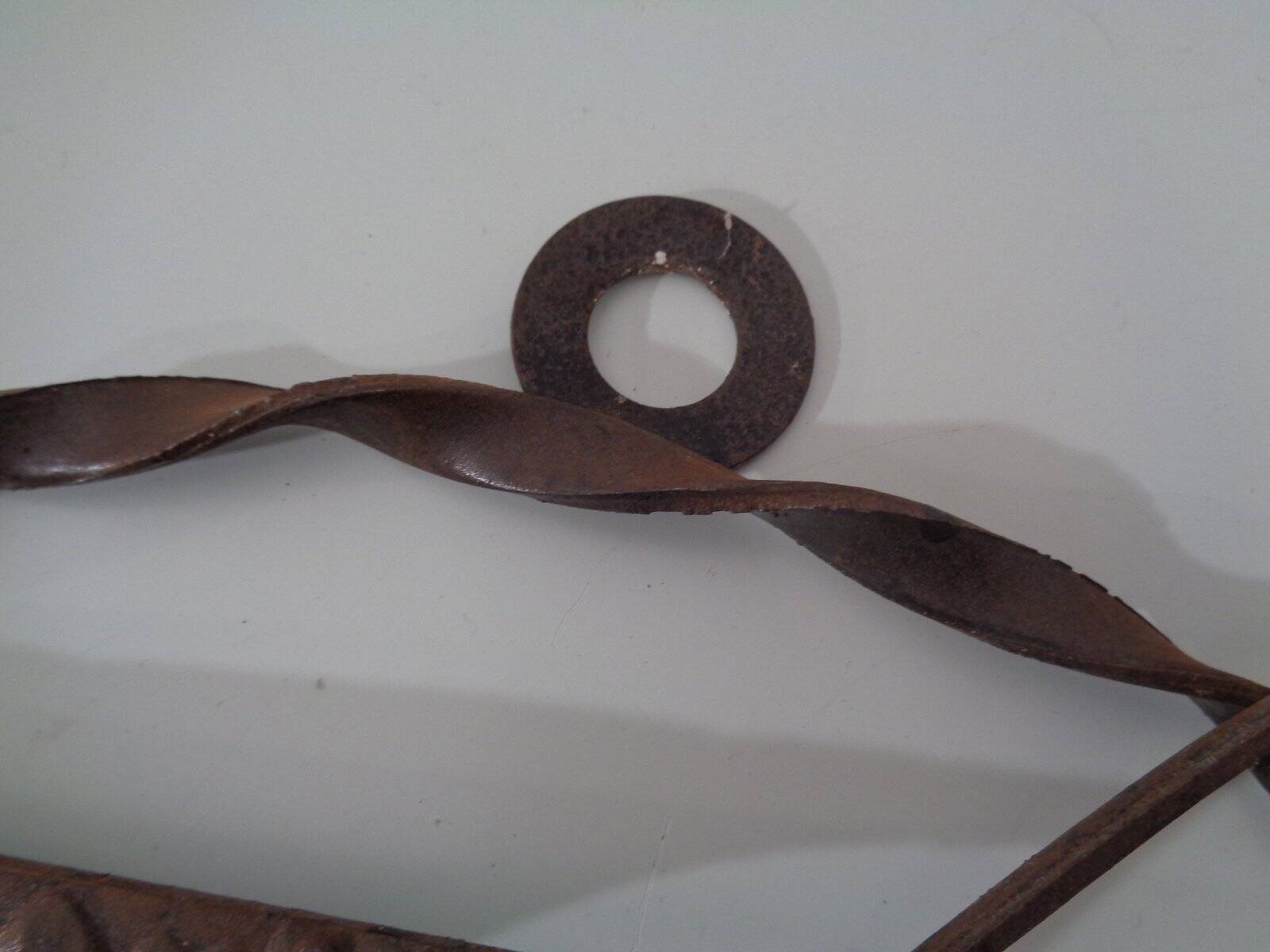 Brutalist Iron Candleholders by Henrik Horst, Denmark, 1960s, Set of 2