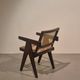 Pierre Jeanneret, original SI-28-B armchair in teak and caning, Mid-Century Modern