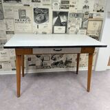 Vintage wood and formica table