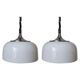 Set of Two Midcentury Design Pendants Meblo, Harvey Guzzini, Italy, 1970s