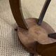 Art deco wooden pedestal table / side table