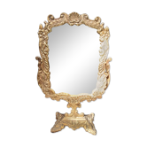Miroir de coiffeuse inclinable, style Napoléon III, laiton, milieu XIXe