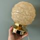 Vintage Art Deco globe lamp in yellow Clichy glass