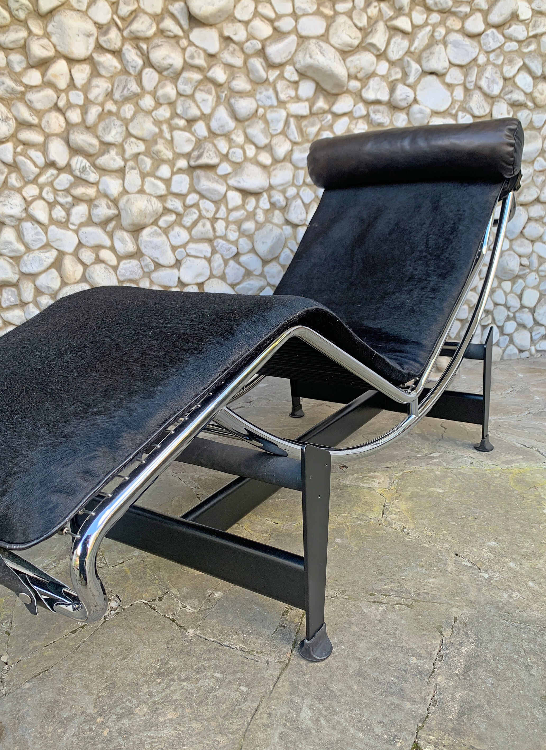 Deck chair LC4 Cassina vintage Nr 1153 1960 Charlotte Perriand, Le Corbusier and Pierre Jeanneret