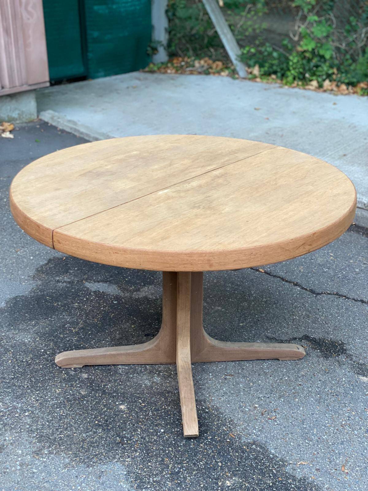 Authentic Scandinavian dining table BAUMANN stripped in teak 1960