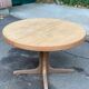 Authentic Scandinavian dining table BAUMANN stripped in teak 1960