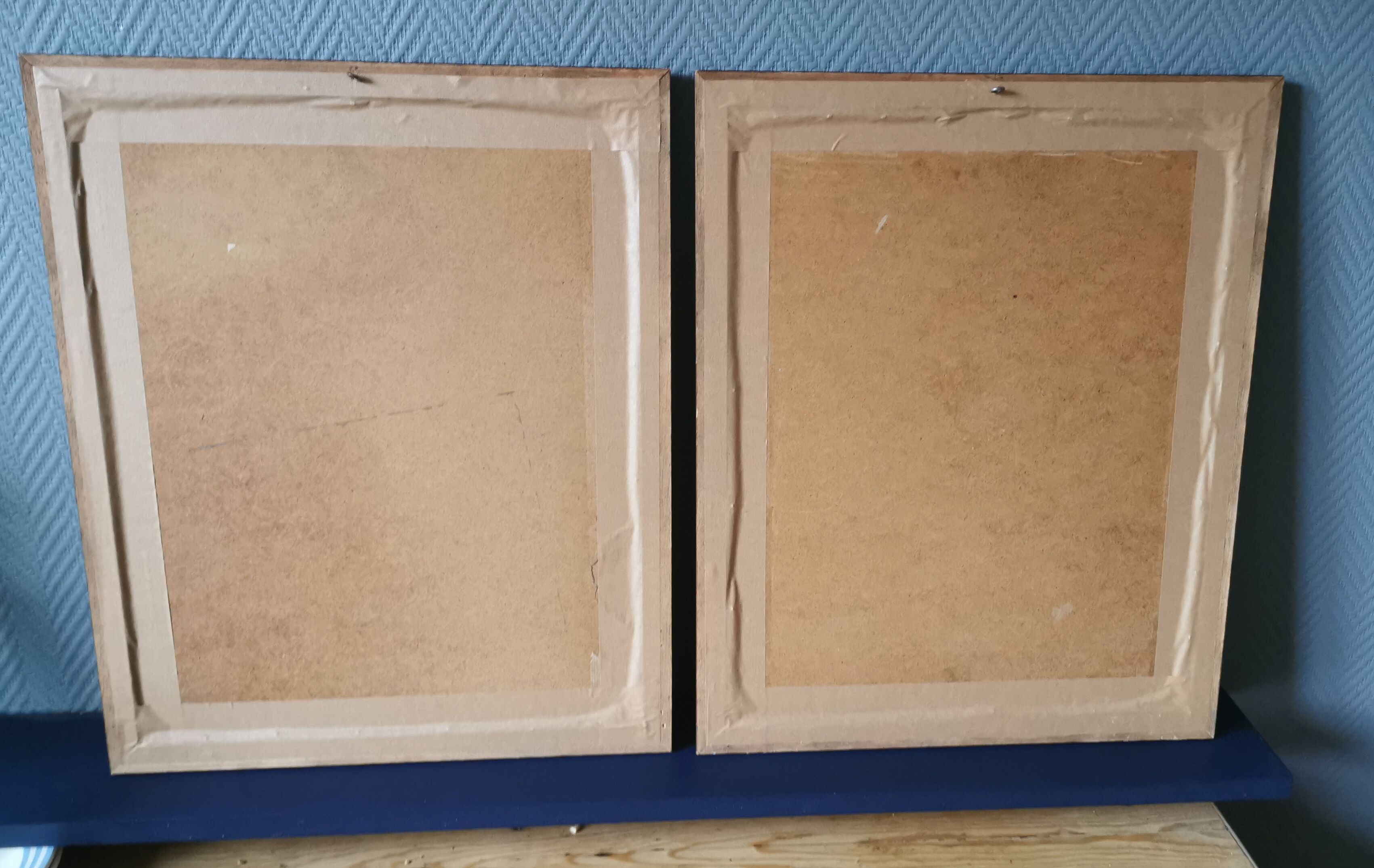 2 tableaux reproduction poires et prunes