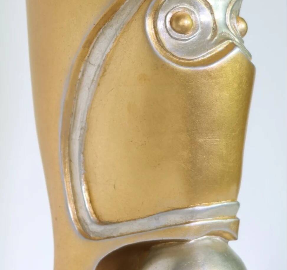 Painted Leeazanne umbrella stand, ca 1980 resin / epoxy / Hollywood Regency manufactured by the Lam Lee Group, Dallas USA.