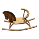 Cheval à bascule en bois
