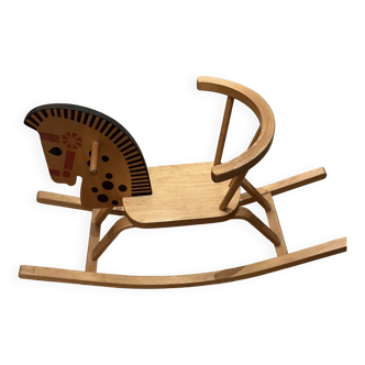 Wooden rocking horse