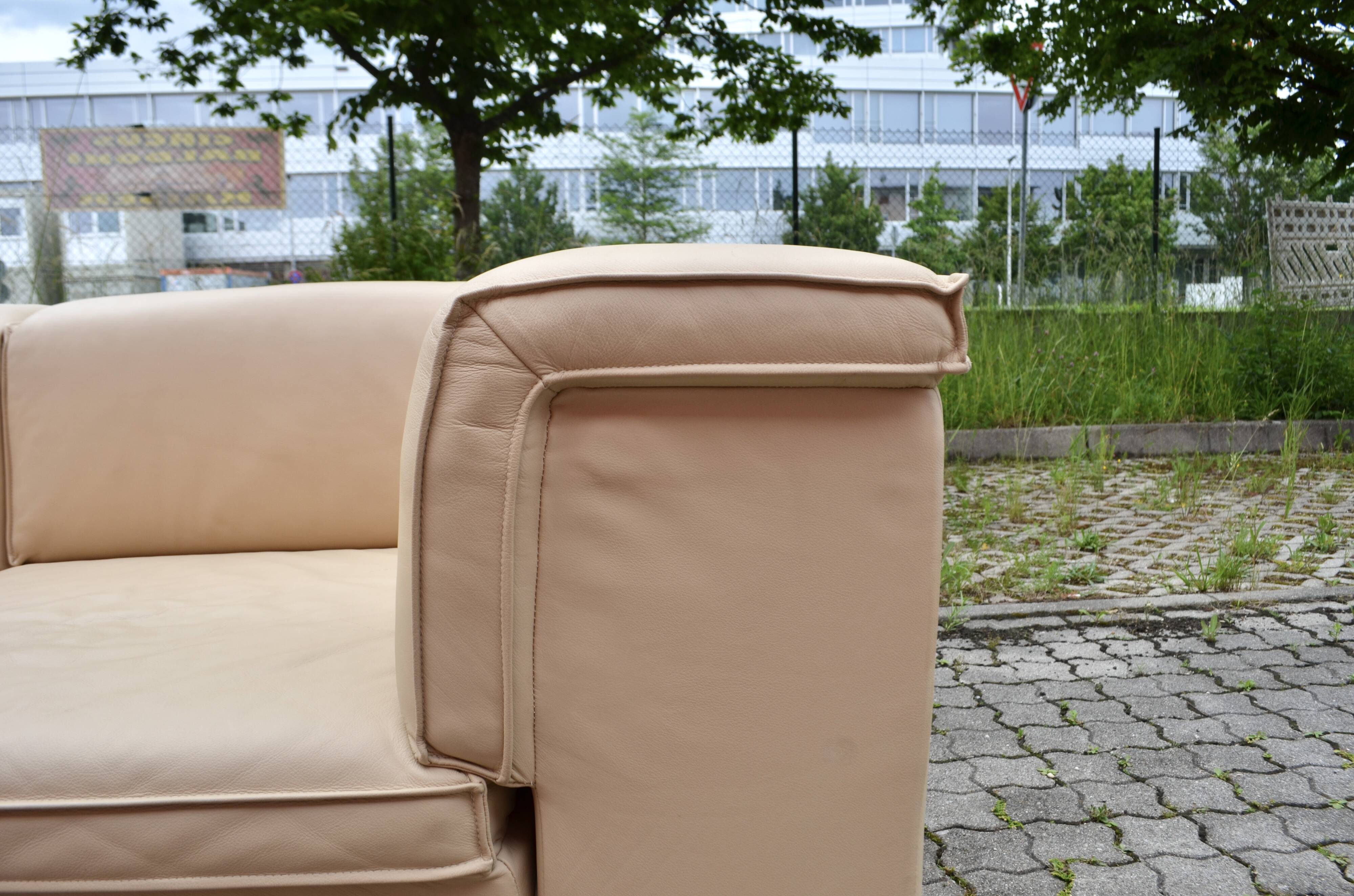 Modular Lübke Quattro Q System Leather Sofa