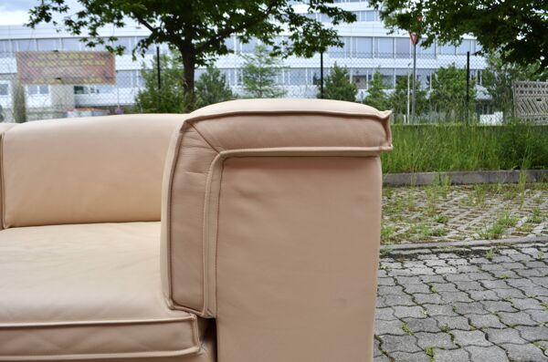 Canapé en cuir Modular Lübke Quattro Q System