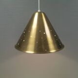 Hanging lamp from Danish Fog&Mørup 1950s, made of solid brass.