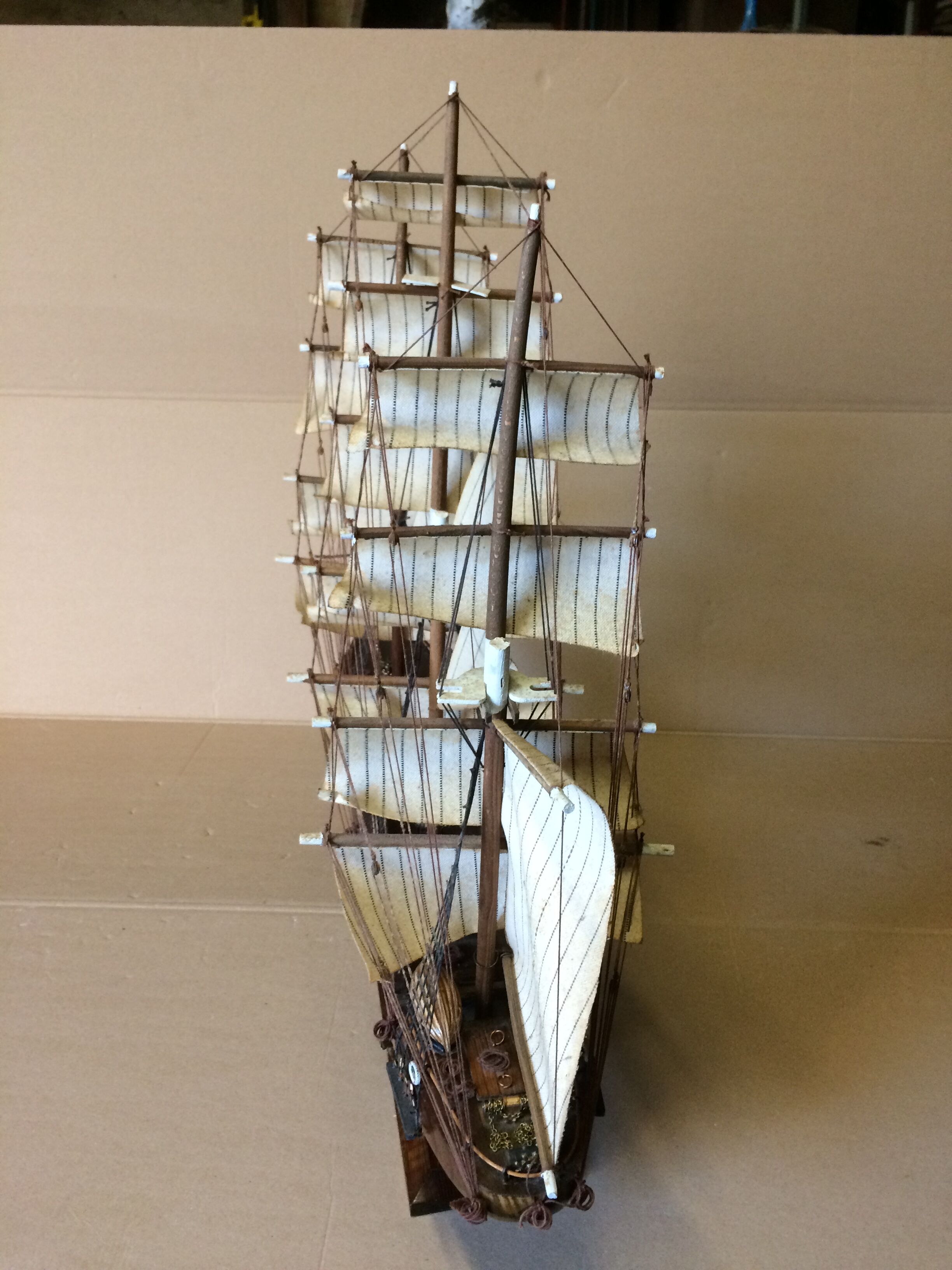 Model of 18th century boat