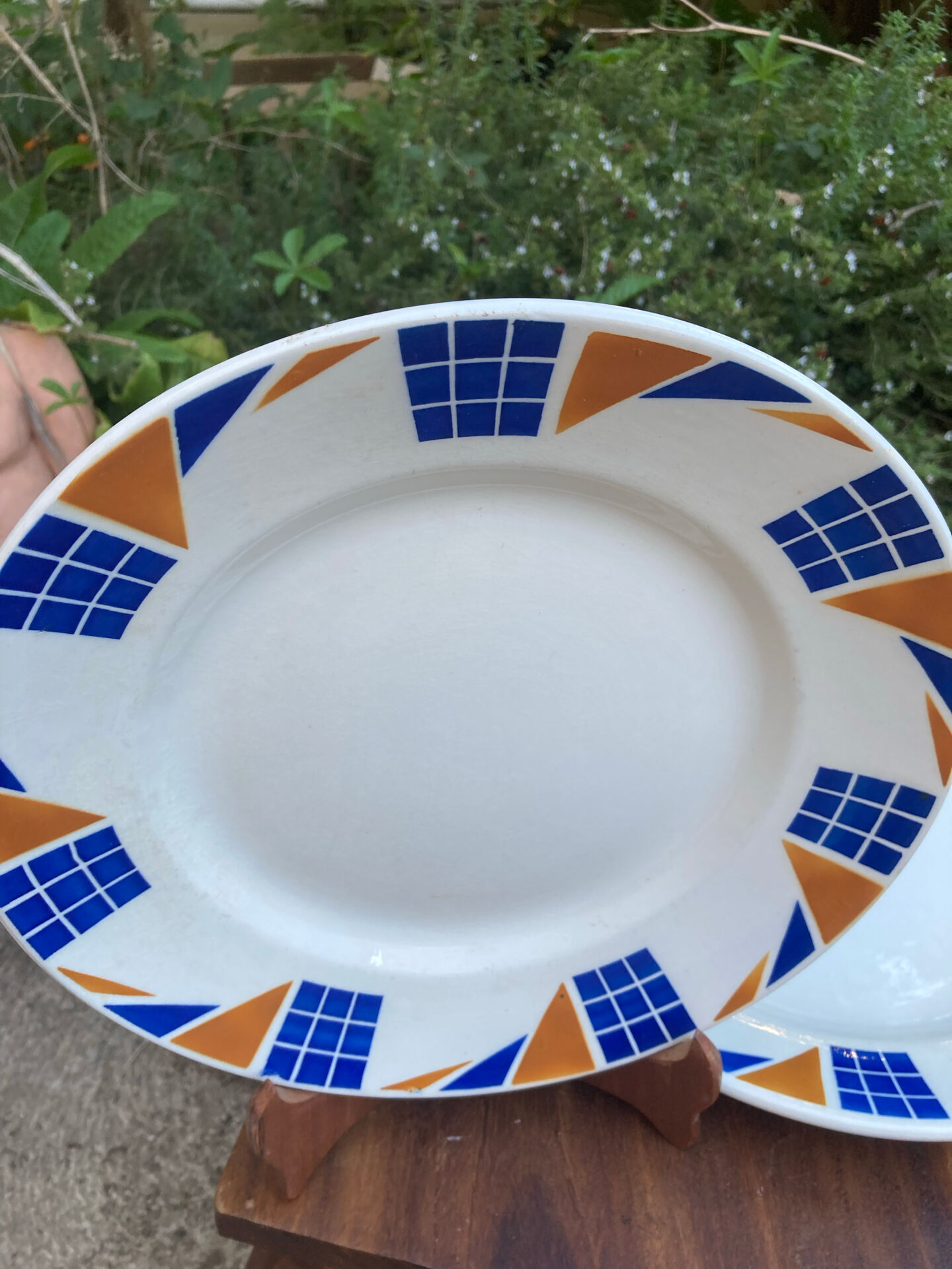 Assiettes de service Badonviller Congo