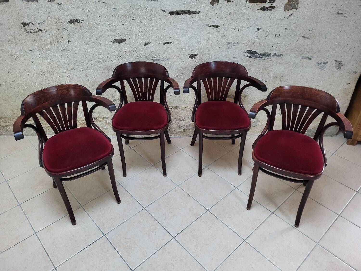 4 fauteuils bistrot bridge