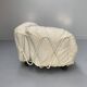 Edra Corbeille Armchair – In ivory white leather
