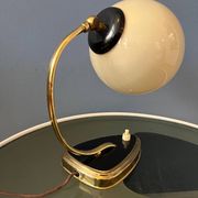 Mid-century art deco style opaline glass wall sconce or desk lamp