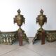 Pair of bronze channels in Louis XVI style - Napoleon III era - 19th century