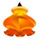 Lustre Murano orange années 70