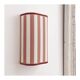 Striped fabric wall lights