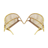 Wicker basket headboard and footboard