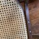 Vintage rocking chair in curved wood