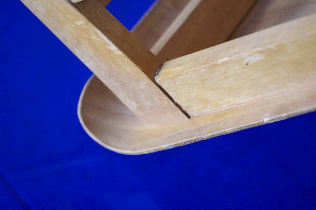 two  style wooden chairs