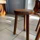Lot Tabourets Tripode bois vintage