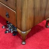 1960s English walnut secretary