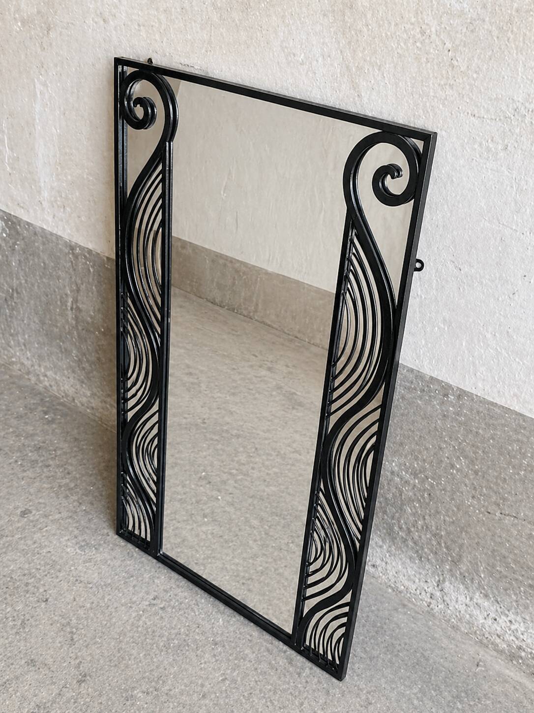 Wrought iron mirror