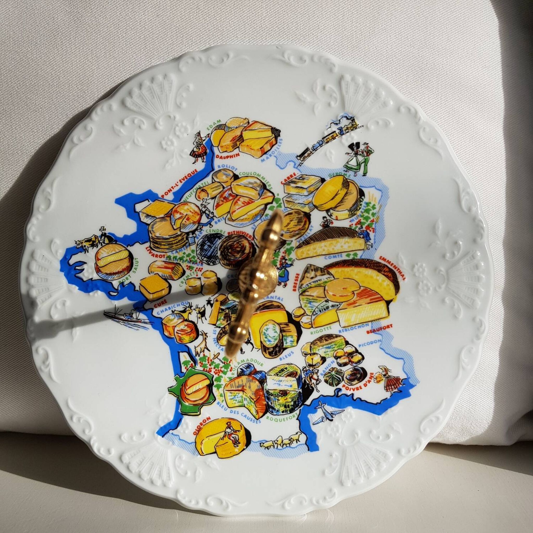 Plateau de fromage en porcelaine de Limoges