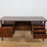 Mid-Century Freestanding Rosewood Desk by Kai Kristiansen for Feldballes Møbelfabrik, 1960s