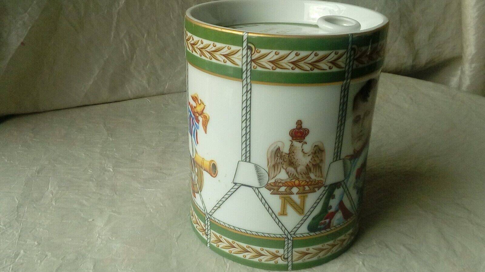 Napoleon cognac porcelain bottle camus haviland limoges empir style