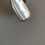 Set de 6 fourchettes, 6 cuillères, 6 petites cuillères modernistes en métal argenté