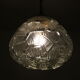 1970s pressed glass hanging lamp